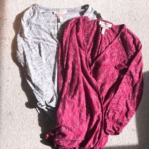 🤱🏼 pair of lightweight 3/4 nursing tees